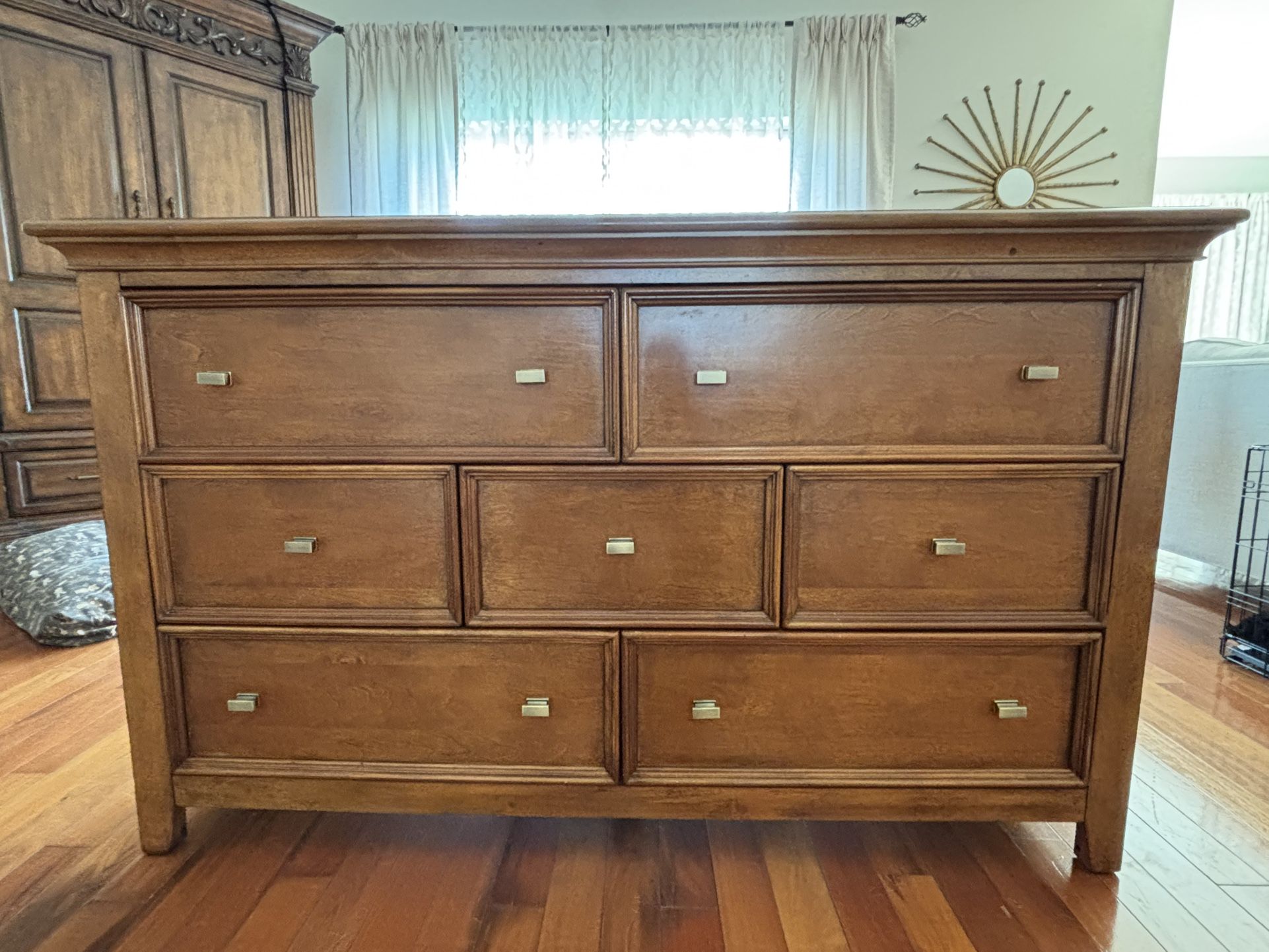 Eldorado Solid Wood 7 Drawer Dresser Bedroom