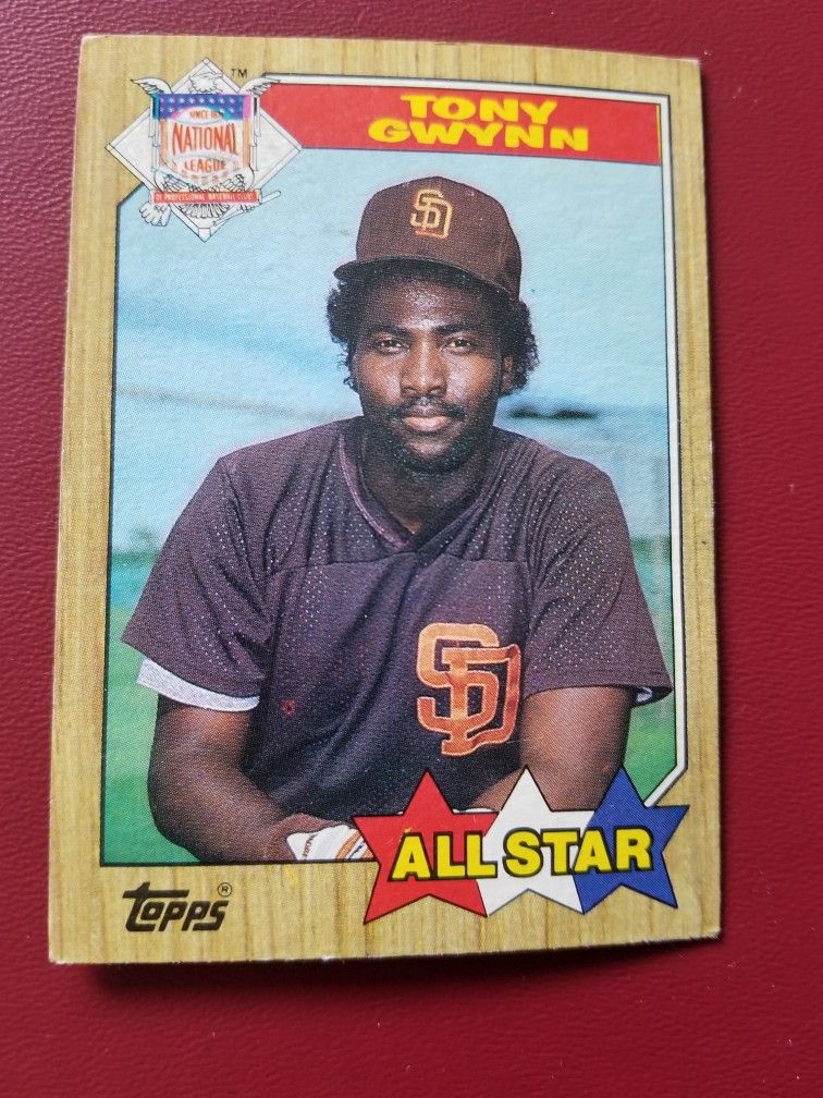 1987 Topps #599 Tony Gwynn NL All Star Errors
