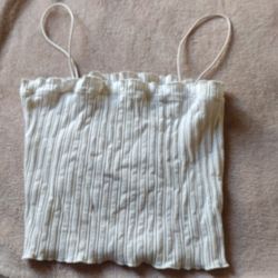 A White Crop Top