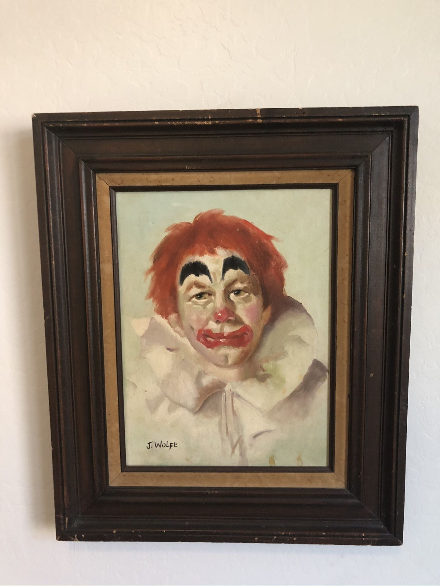 “Clown” oil on canvas