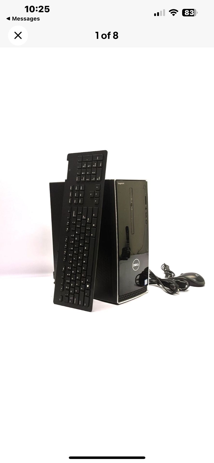 Dell Inspiron 3668 Desktop i7-7700 3.60GHz 250 GB SSD, 8 GB Win10