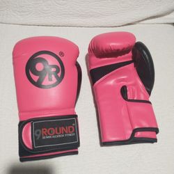 9 Round Boxing Gloves Hot Pink 