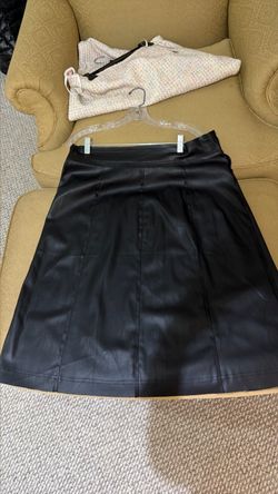 New never worn  faux leather skirt