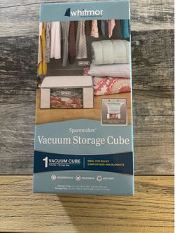 Whitmor Spacemaker Vacuum Storage Cube And 1 Storage Bag