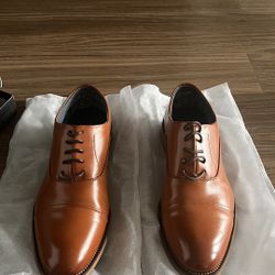 Men’s Classic Brown Leather Dress Shoes 