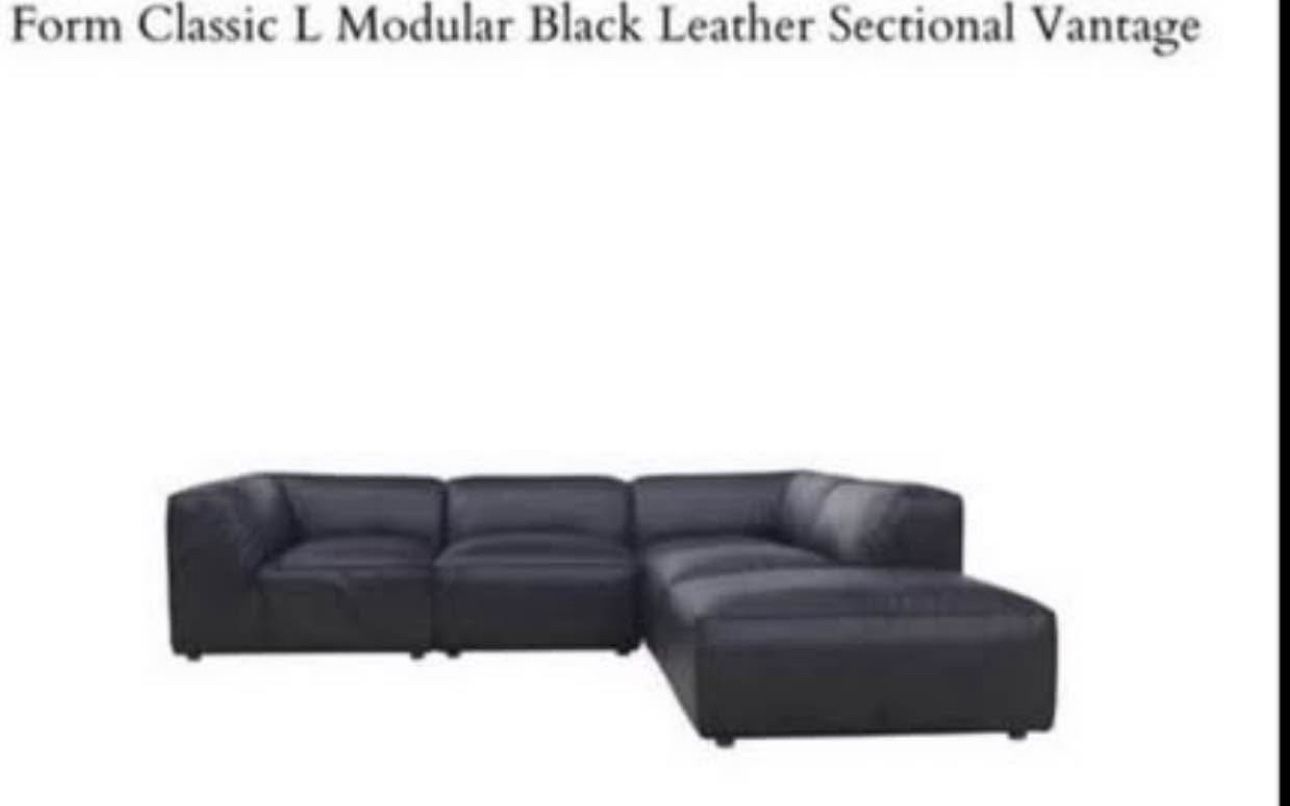 Brand New Black Luxury Moe’s Home Modular Sectional