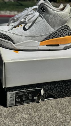 WMNS AIR JORDAN 3 RETRO Laser Orange Size 7 (5.5 In Men’s)