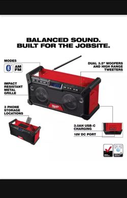 Milwaukee M18 18V Lithium-Ion Cordless Jobsite Radio