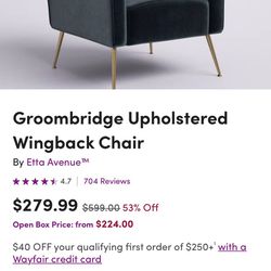 Wingback  Chair