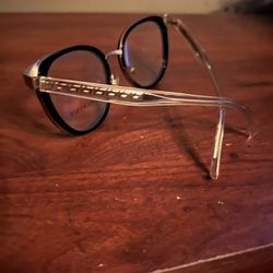 Versace EyeGlasses Black And Gold Frame (used)