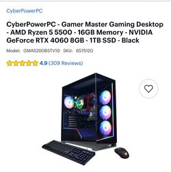 Cyber Power Pc set up for sale