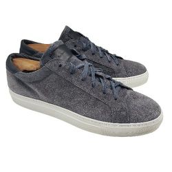 TO BOOT NEW YORK Mens 'Pacer' Fashion Sneaker Sz 11.5 Grey Suede Shoe Italy $400