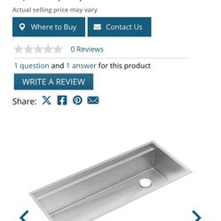 New In Box Elkay Undermount Sink 