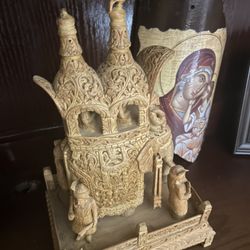 Sandalwood Ambabari Indian Art Hand Carved