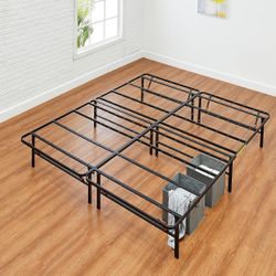 Folding Metal Bed Frame - Queen