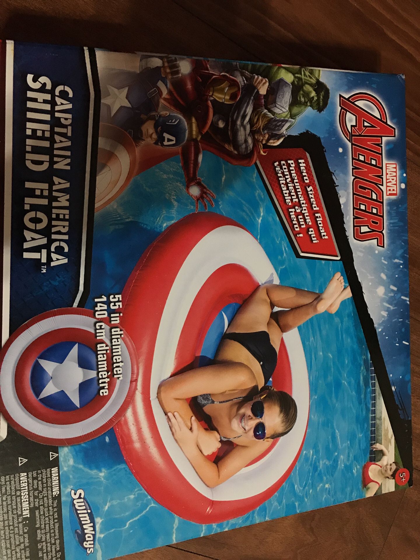 Captain America shield float