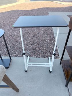 Adjustable Height Rolling Laptop Stand Desk