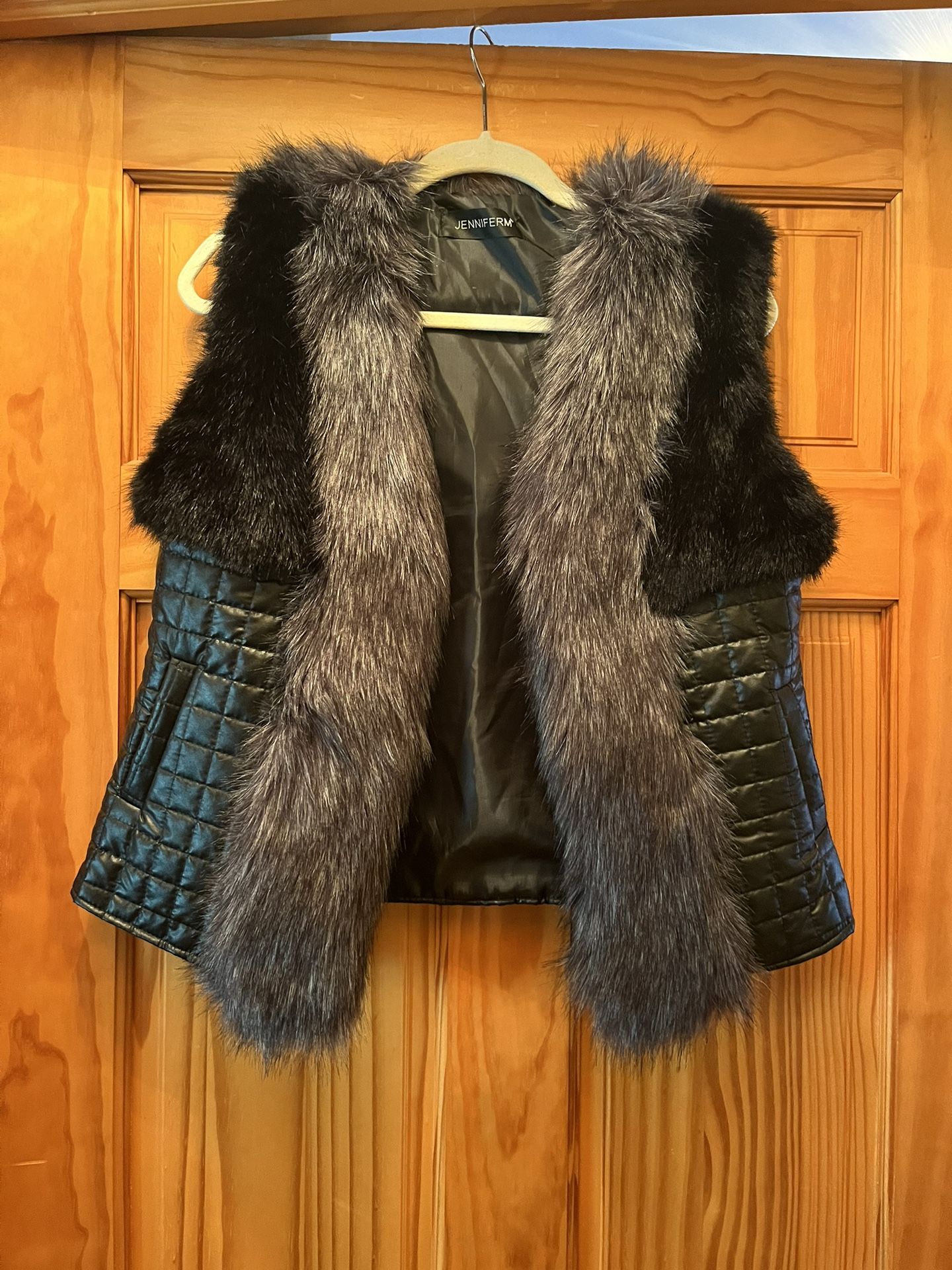 Faux Fur Vest By Jenniferm