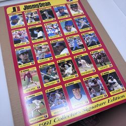 1991 jimmy dean baseball cards uncut sheet