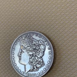 1882 P Morgan Silver Dollar 