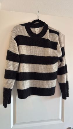 h and m stripped sweater 