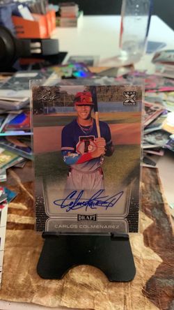 Carlos Colmenarez Leaf Draft RC Auto Baseball Card