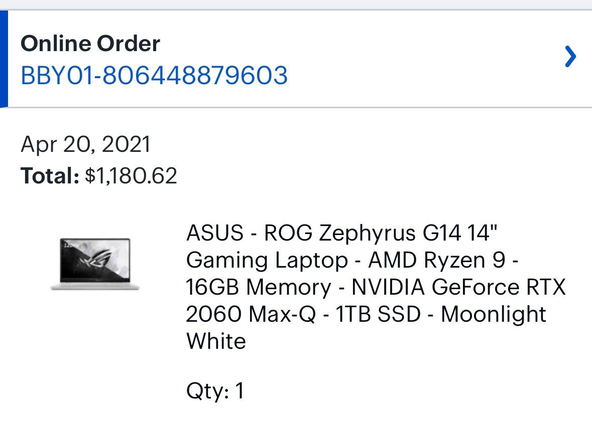 ASUS ROG G14 Gaming Laptop 14”