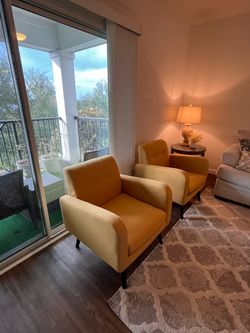 Yellow Arm Chair (2x)