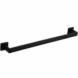 GERZWY 24 Inch Contemporary Style Bathroom Towel Bar Stainless Steel Bath Towel Rack Wall Mount Matte Black FG160160-BK