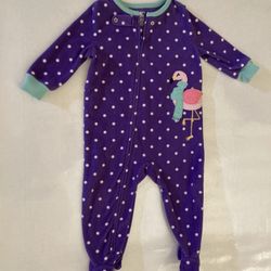 Baby Carter’s Footed Pajamas Size 12 Months