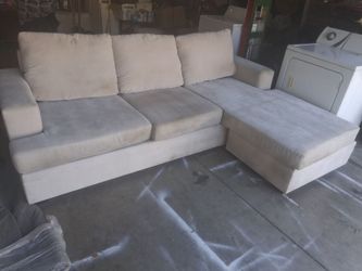 Beige L Shaped Sofa