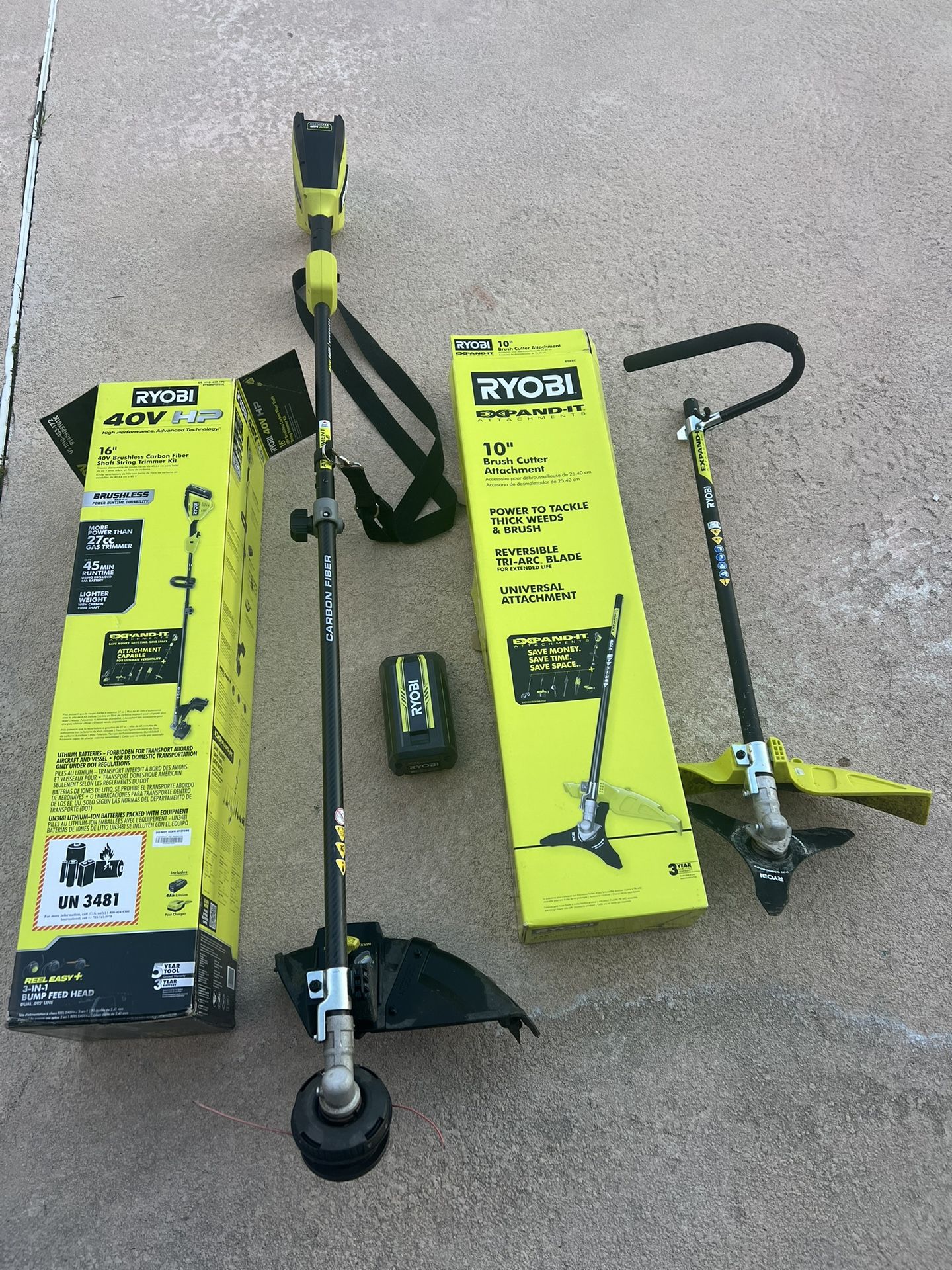 Ryobi 40v Ryobi Line Trimmer Kit RYOBI 40V HP Brushless 16