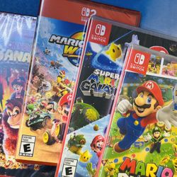 Sealed Nintendo Switch Games - $240 - Bundle Deal - MKW - DKB - Mario Galaxy 1+2 - Party Super Stars