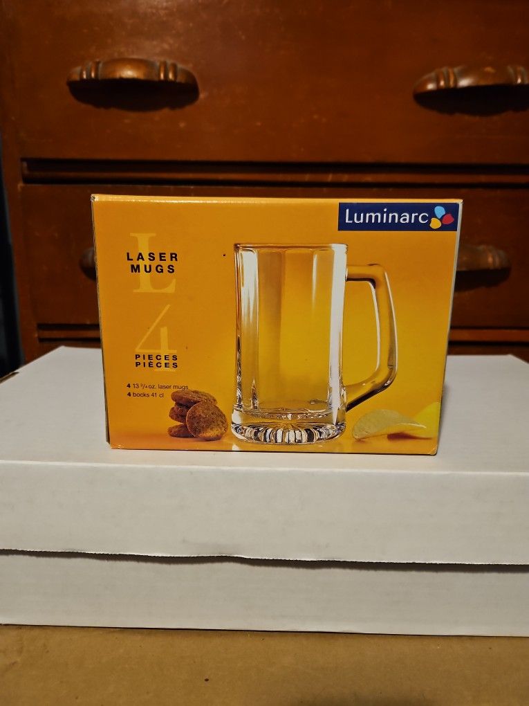 Luminarc 4 13¾ oz Laser Mugs
