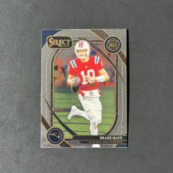 2024 Panini Select DRAKE MAYE Club Level #218 Rookie RC Patriots