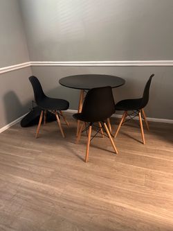 Dining table and chairs