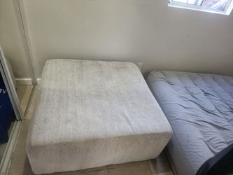 Large Square Upholstered Ottoman