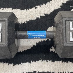 (1) 55 Pound Dumbbell