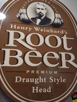 Henry Weinhard's Root Beer metal Sign