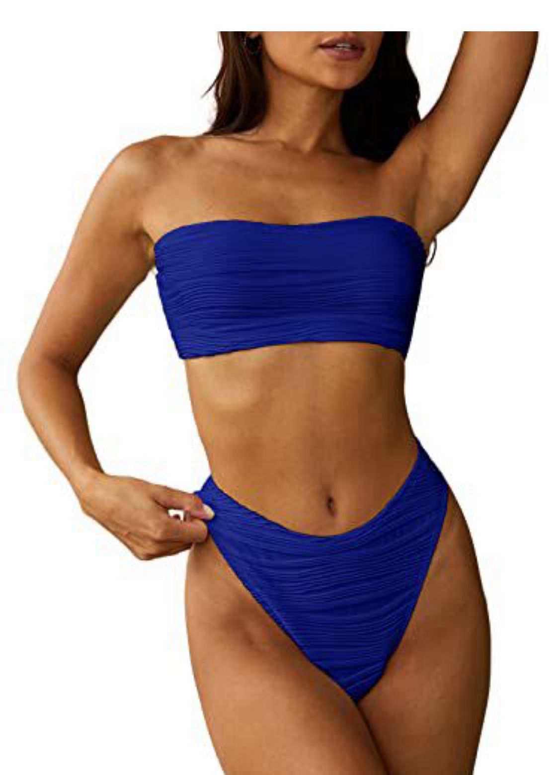 Bandeau Blue Bikini Size Large