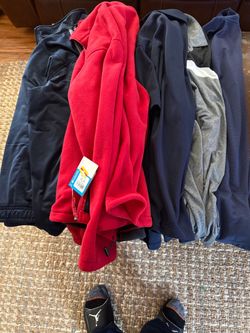 Columbia Red Fleece Zip-Up Jacket with Tags