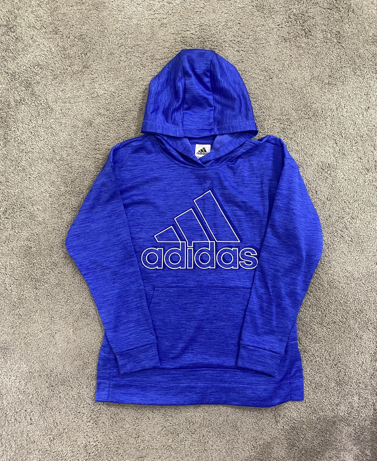 Girls Adidas Hoodie XL (16) -Blue