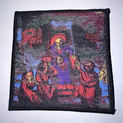 DEATH, SCREAM BLOODY GORE  # 3, SEW ON BLACK BORDER WOVEN PATCH