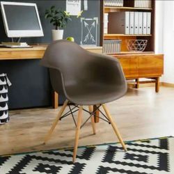 Morven Dark Brown Wood Dining Arm Chairs