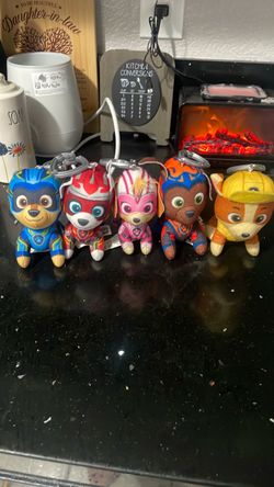 PAW Patrol Plush Keychain Clip-On Set of 5