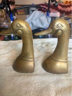 brass duck book ends 2