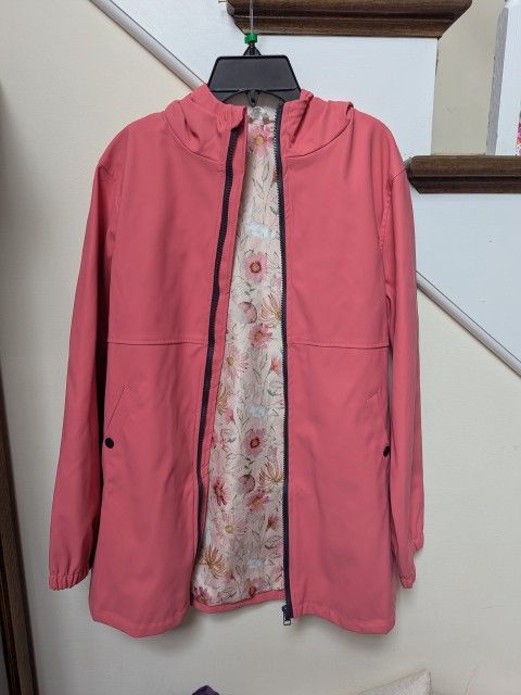 New Girls Spring Raincoat With Hood