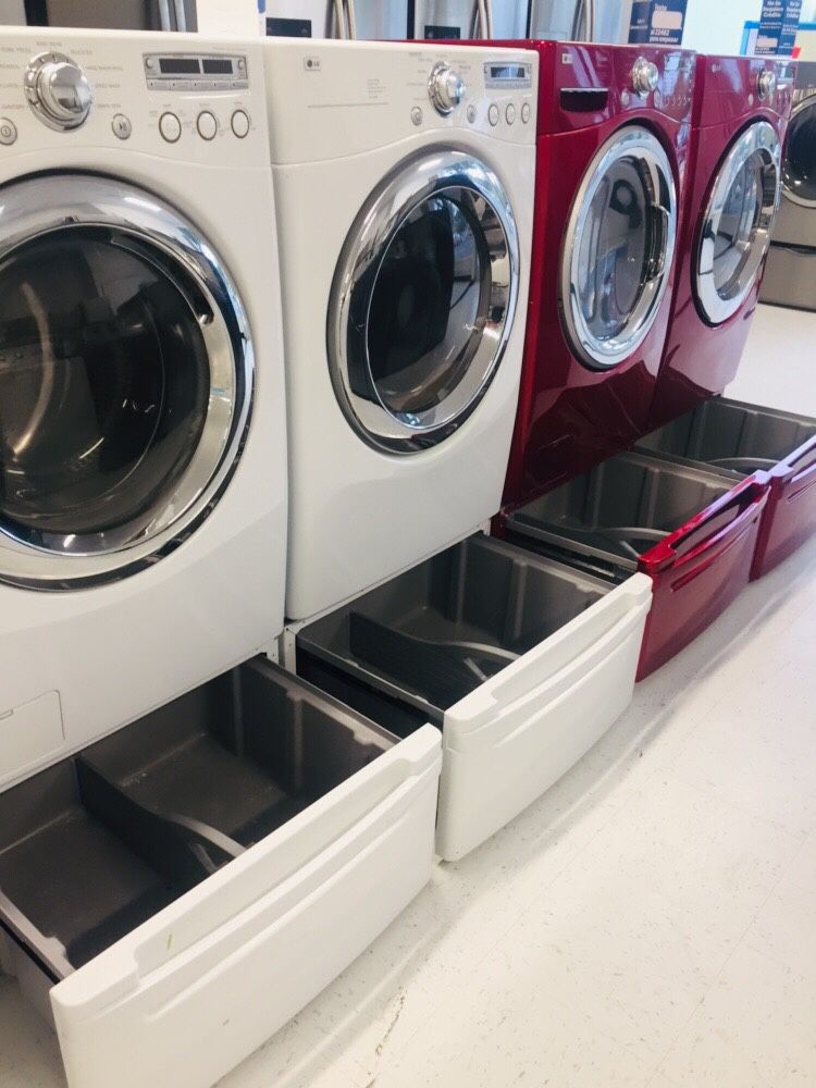 🔥🔥white LG washer and electric dryer set in excellent condition 90 days warranty 🔥🔥