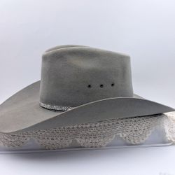 Vintage Resistol 4x Beaver Cowboy Hat Grey