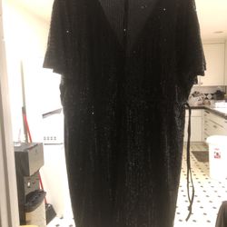 Black Sequined Dress